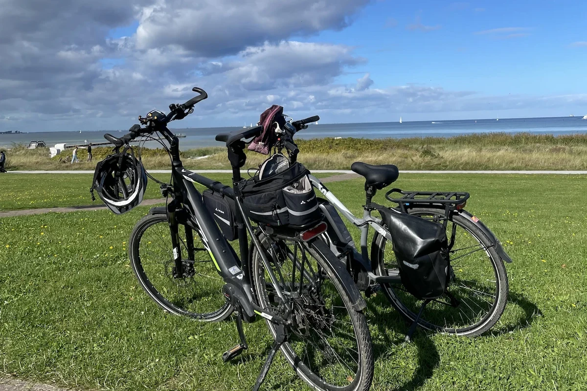 Fahrradtour am Strand